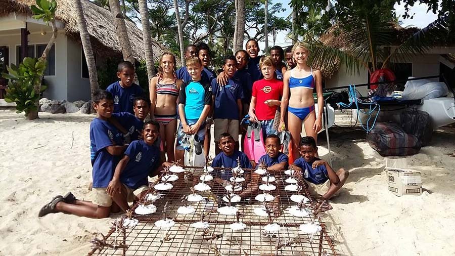 Castaway Island celebrates Ozone Day with Mamanuca Community School Children